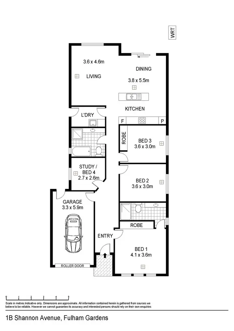 Floorplan of Homely house listing, 1B Shannon St, Fulham Gardens SA