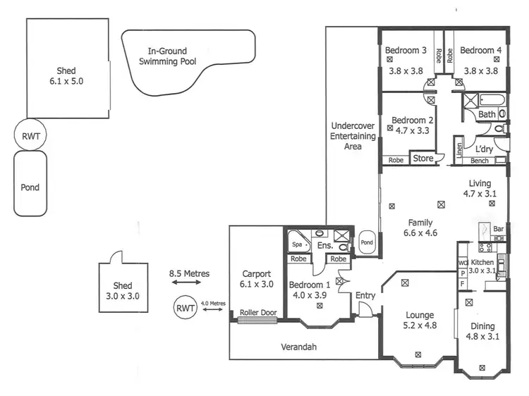 Floorplan of Homely house listing, 42 St Andrews Way, Morphett Vale SA