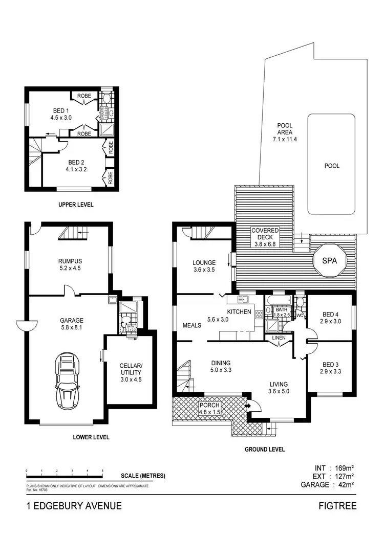 Floorplan of Homely house listing, 1 Edgebury Rd, Figtree NSW