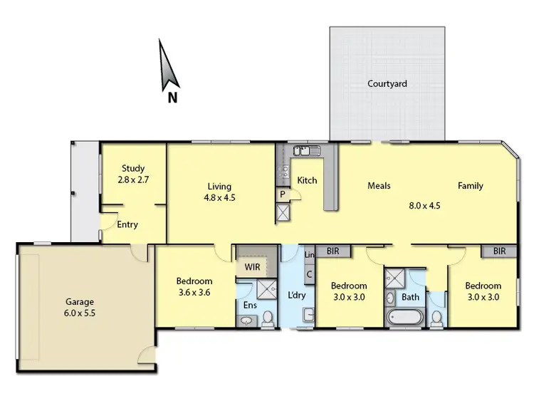 Floorplan of Homely house listing, 59 Rossack Dr, Grovedale VIC
