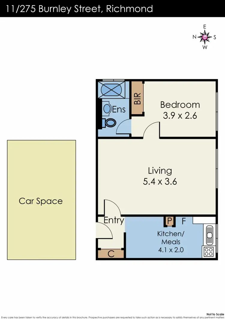 Floorplan of Homely apartment listing, 11/275 Burnley St, Richmond VIC
