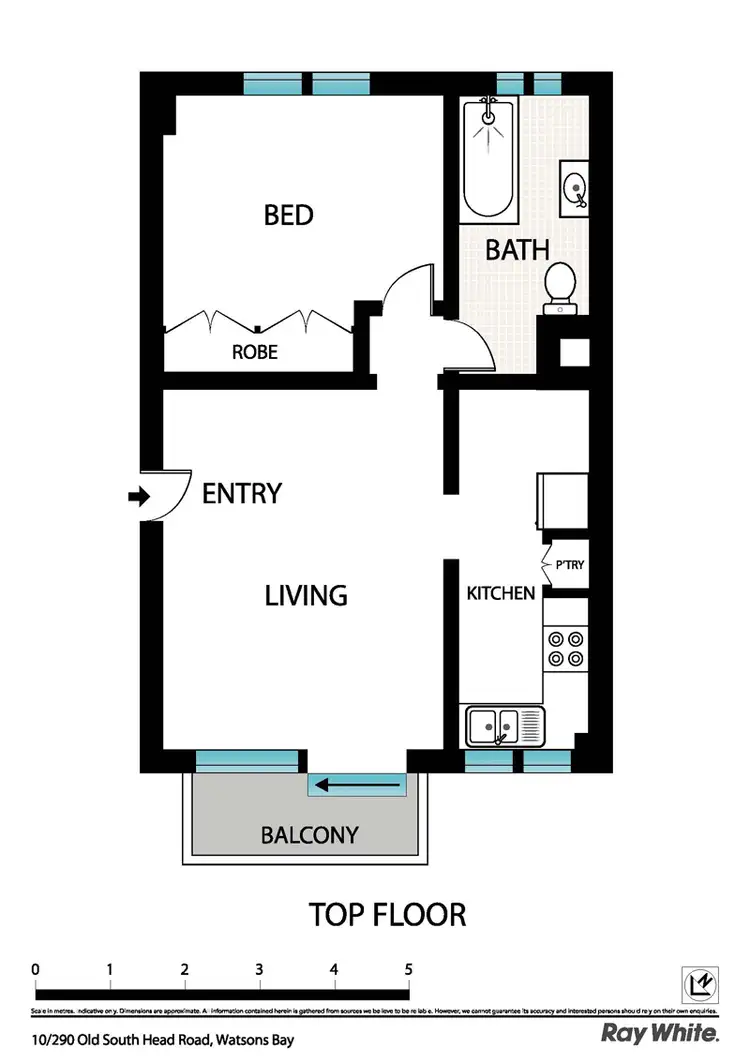 Floorplan of Homely apartment listing, 10/290 Old South Head Rd, Watsons Bay NSW