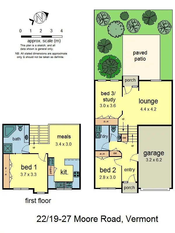Floorplan of Homely townhouse listing, 22/19-27 Moore Rd, Vermont VIC