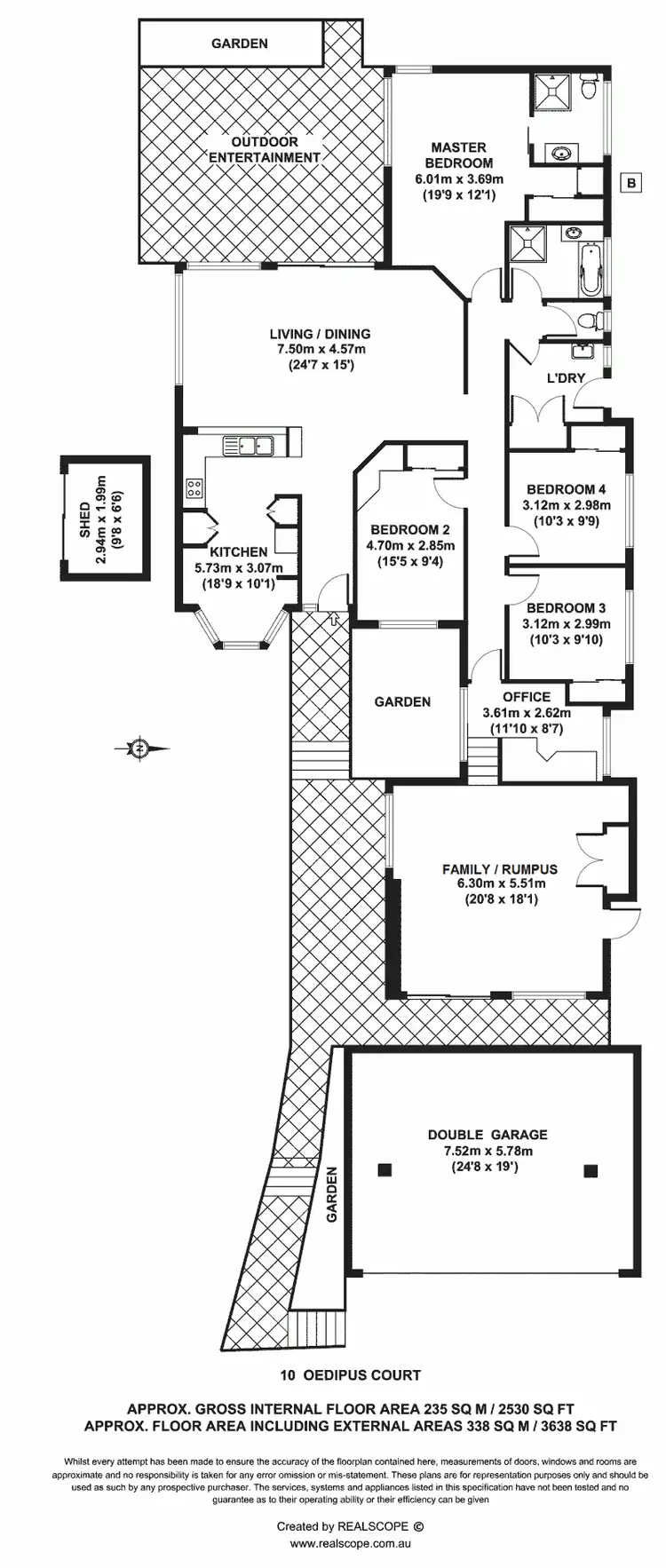 Floorplan of Homely house listing, 10 Oedipus Ct, Eatons Hill QLD