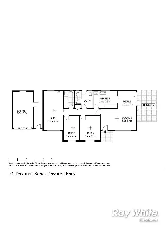 Floorplan of Homely house listing, 31 Davoren Rd, Davoren Park SA