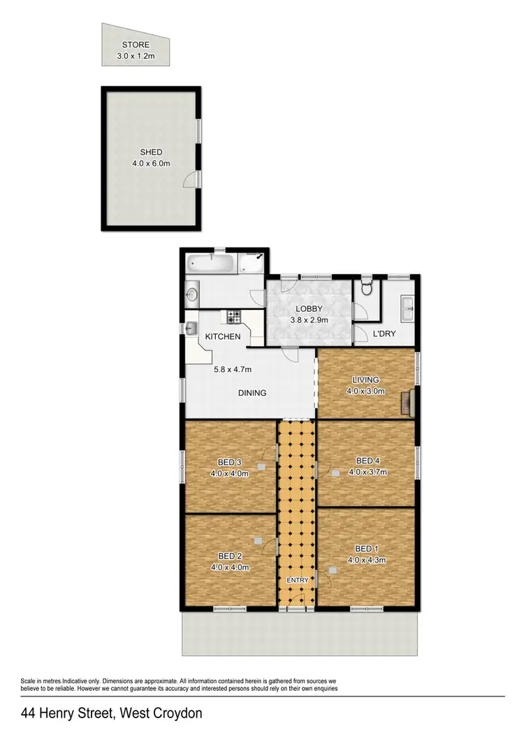 Floorplan of Homely house listing, 44 Henry St, West Croydon SA