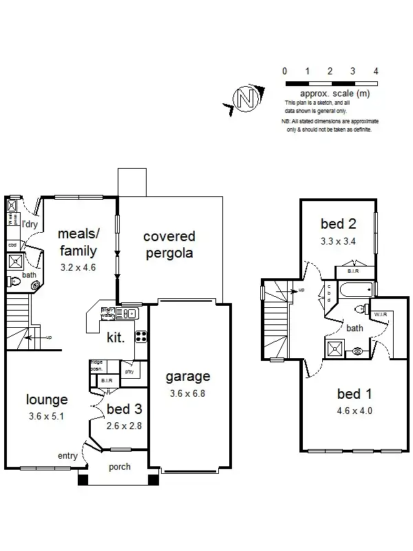 Floorplan of Homely house listing, 46 GLEN DHU Rd, Kilsyth VIC