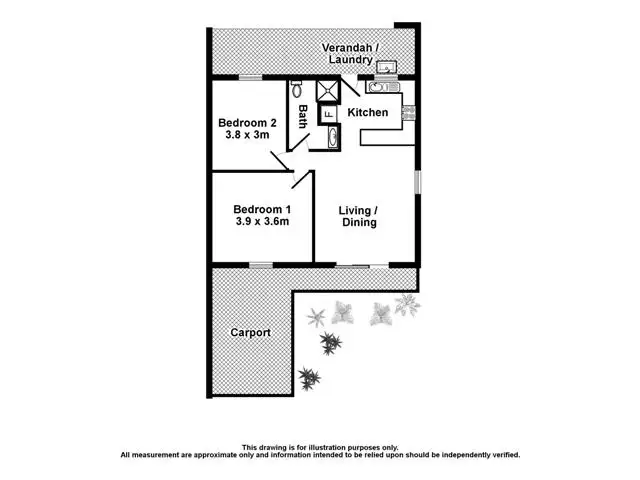 Floorplan of Homely unit listing, 16/31 Gardens Hill Cres, The Gardens NT