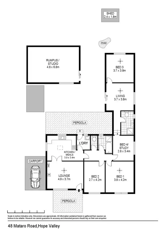 Floorplan of Homely house listing, 48 Mataro Rd, Hope Valley SA