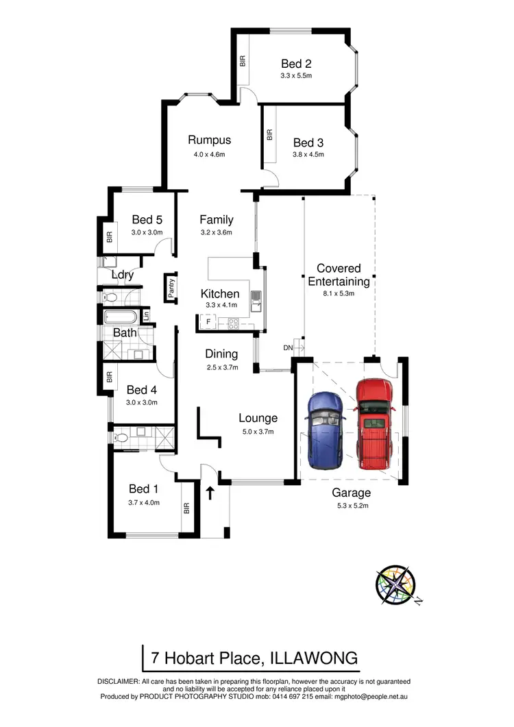 Floorplan of Homely house listing, 7 Hobart Pl, Illawong NSW