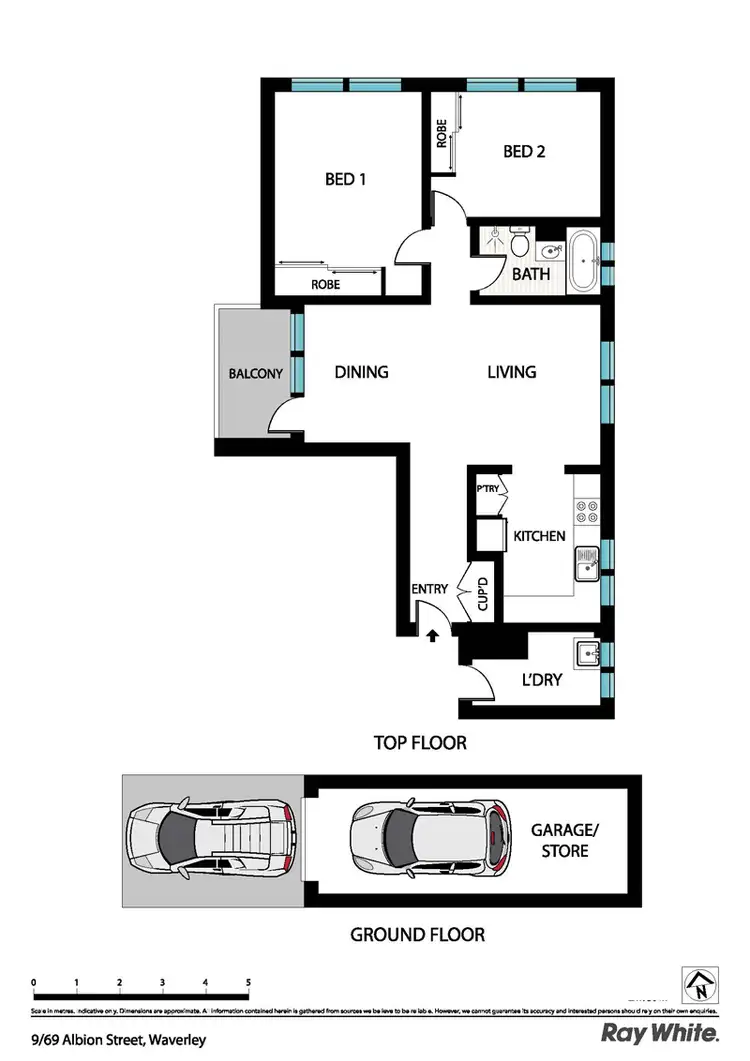 Floorplan of Homely apartment listing, 9/69 Albion St, Waverley NSW