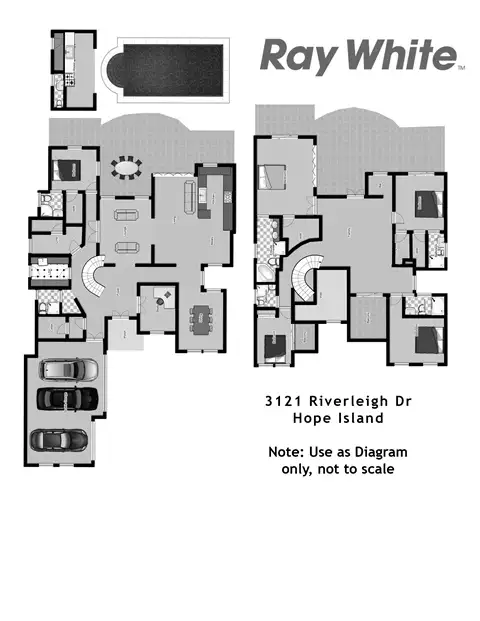 Floorplan of Homely house listing, 3121 Riverleigh Dr, Hope Island QLD