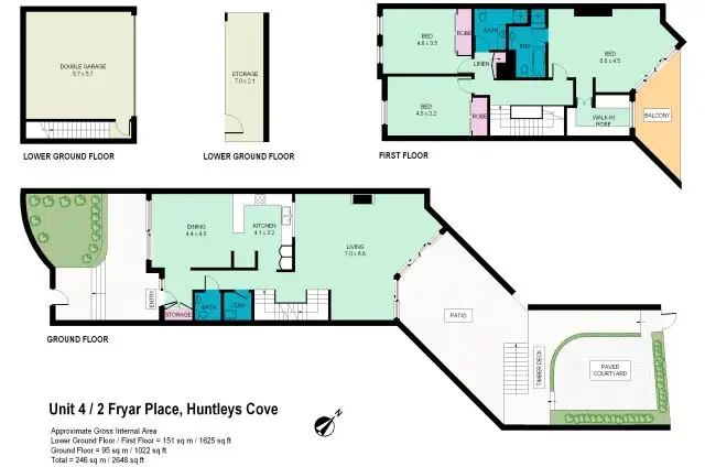 Floorplan of Homely townhouse listing, 4/2 Fryar Pl, Huntleys Cove NSW