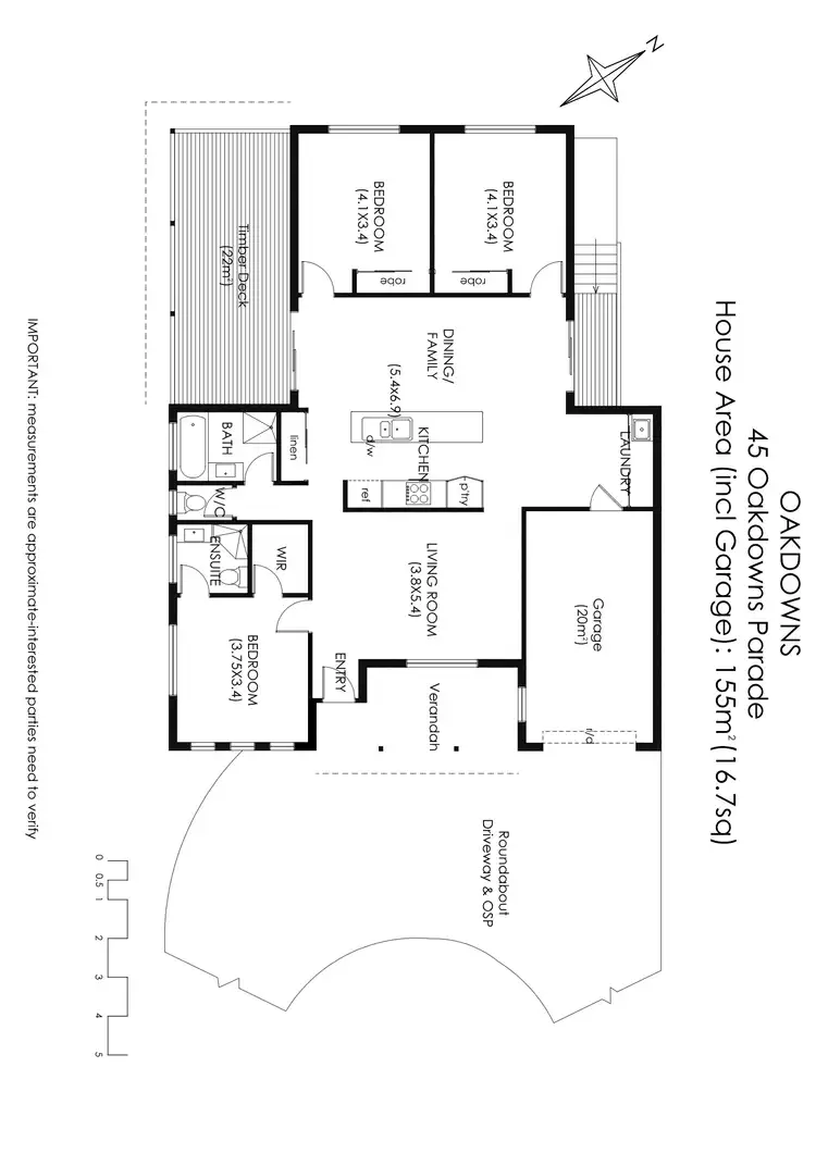 Floorplan of Homely house listing, 45 Oakdowns Pde, Oakdowns TAS