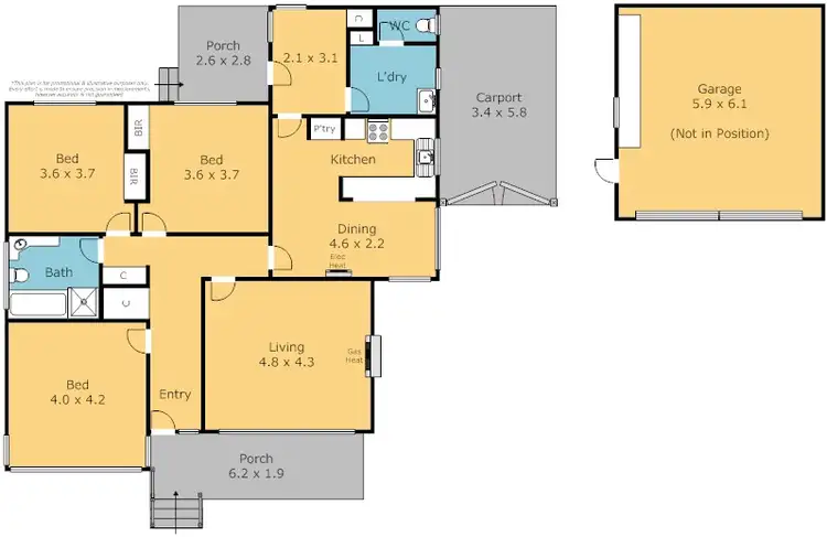 Floorplan of Homely house listing, 3 Downshire Rd, Belmont VIC