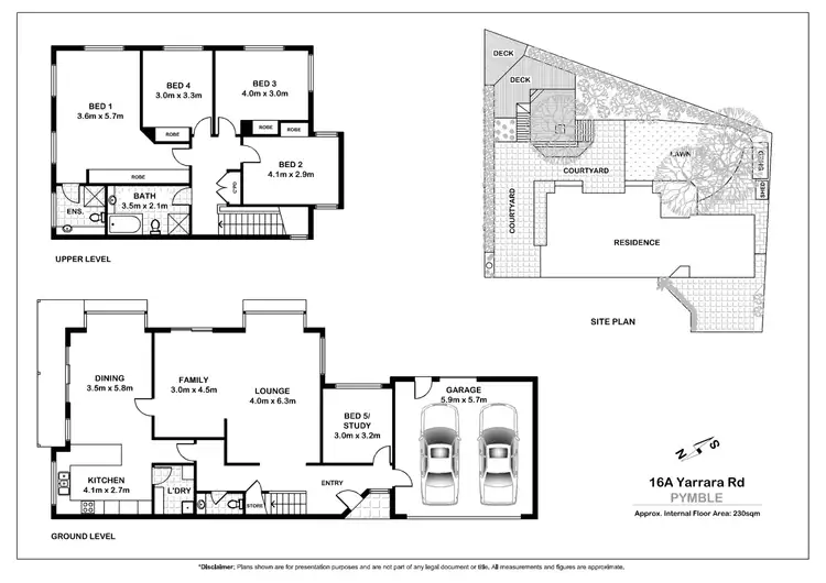 Floorplan of Homely house listing, 16A Yarrara Rd, Pymble NSW