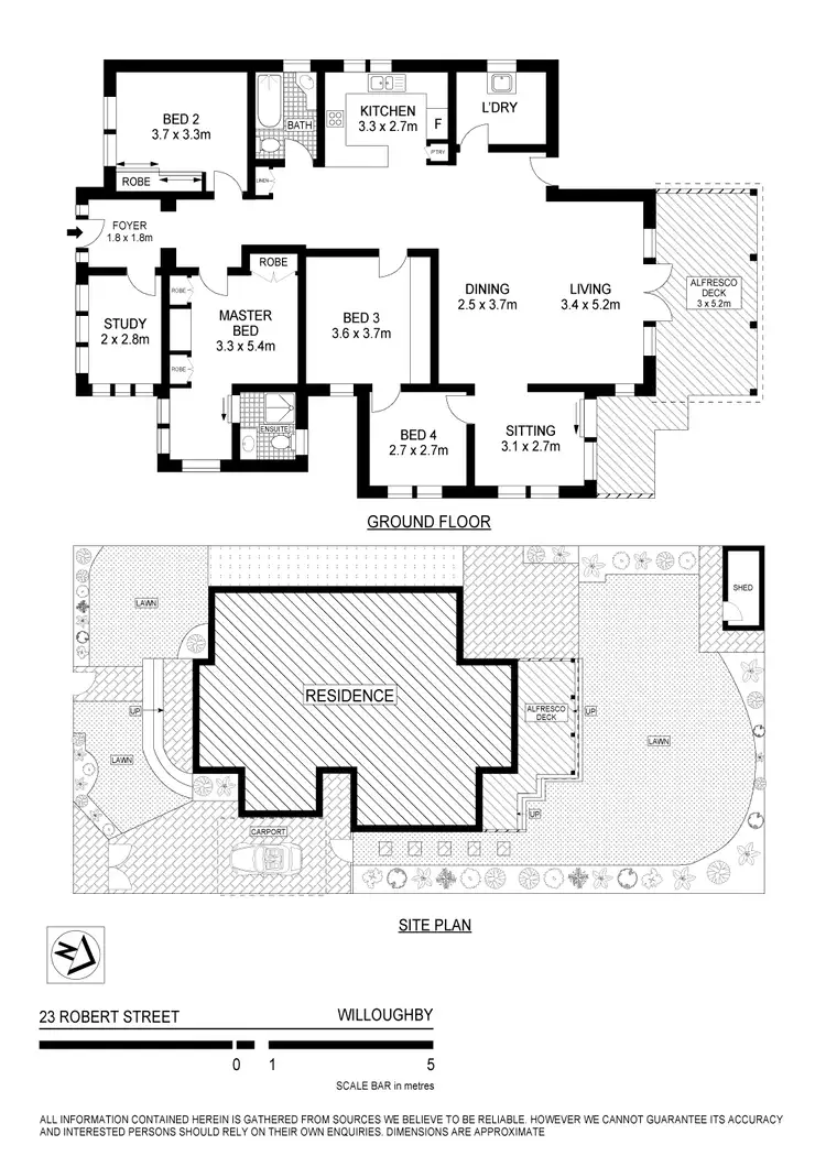 Floorplan of Homely house listing, 23 Robert St, Willoughby NSW
