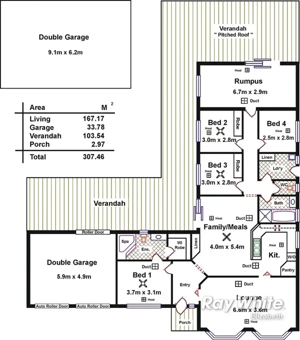 Floorplan of Homely house listing, 63 Highfield Dr, Hillbank SA