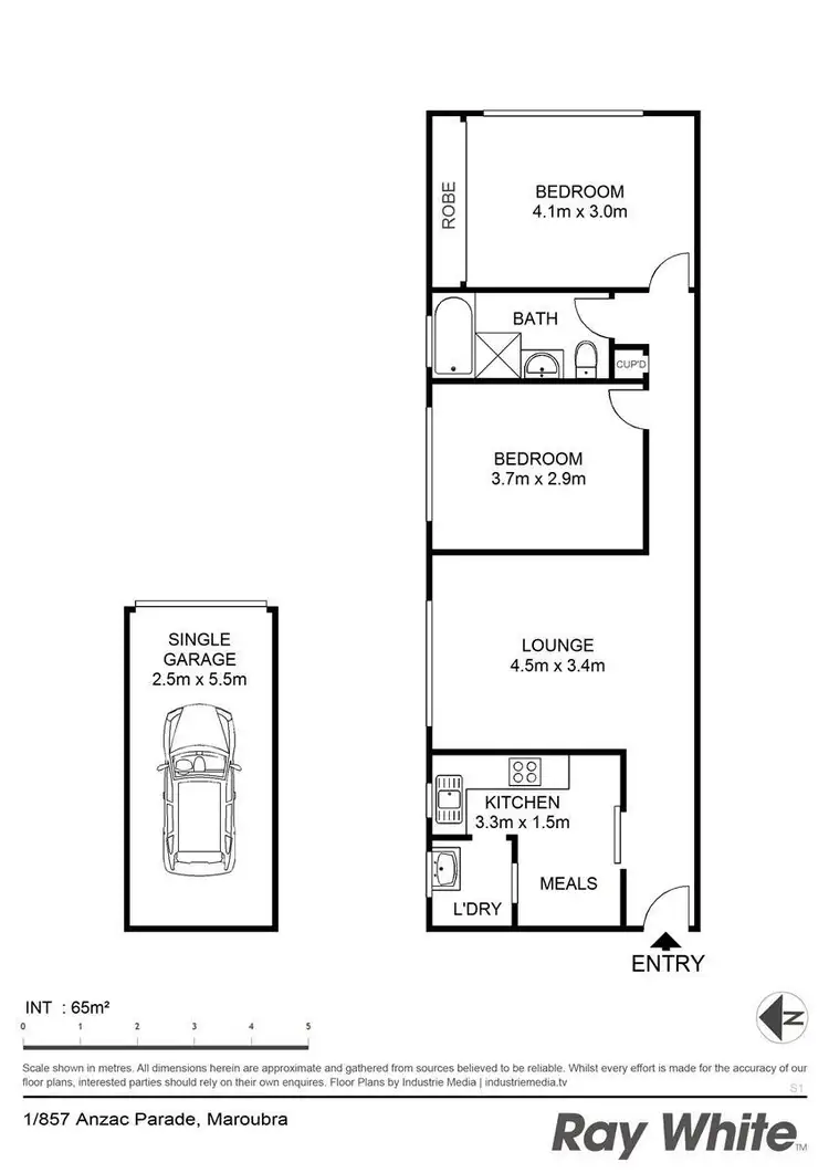 Floorplan of Homely apartment listing, 1/857 Anzac Pde, Maroubra NSW