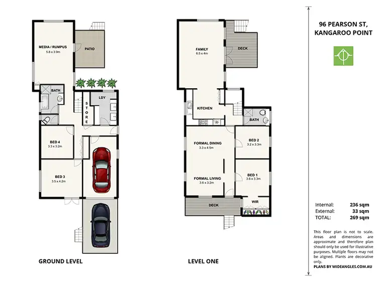 Floorplan of Homely house listing, 96 Pearson St, Kangaroo Point QLD