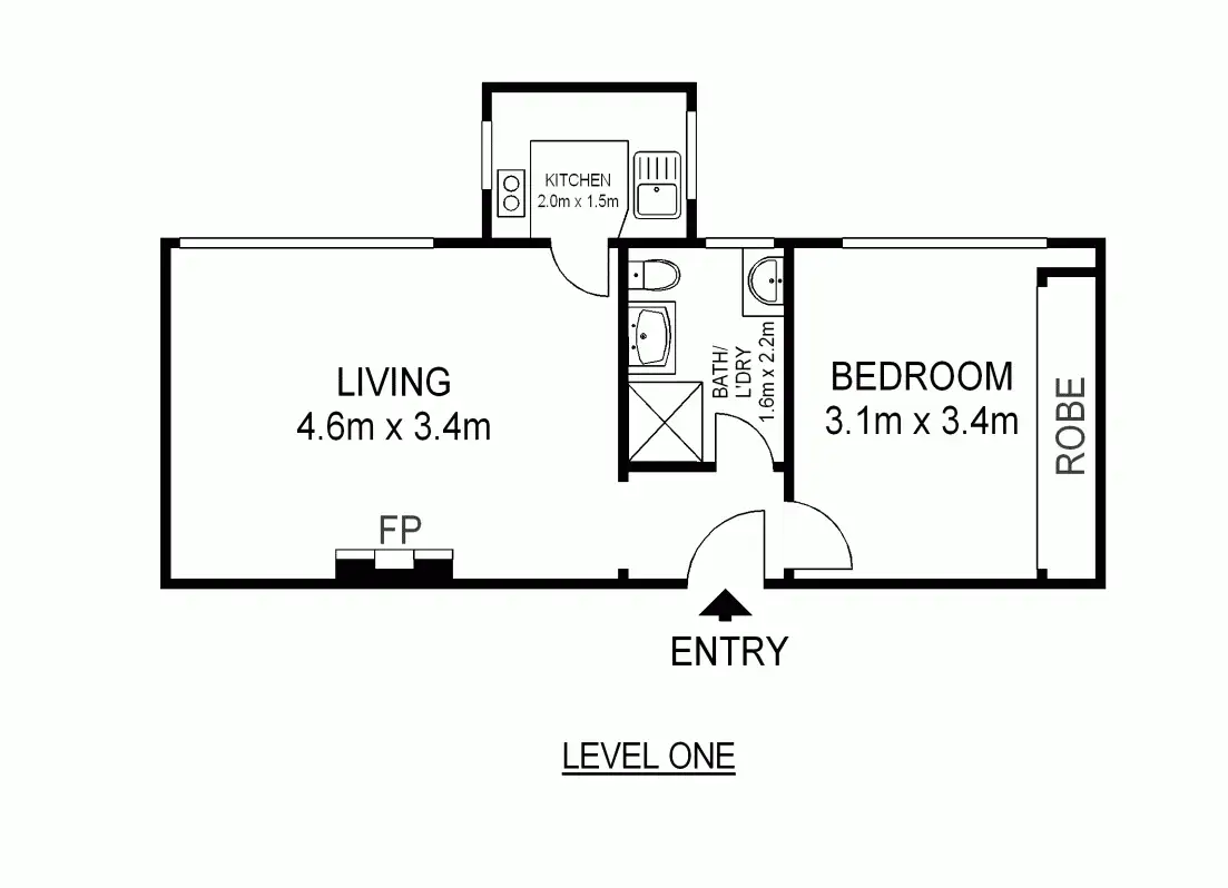 Floorplan of Homely apartment listing, 14/4 Waratah St, Rushcutters Bay NSW
