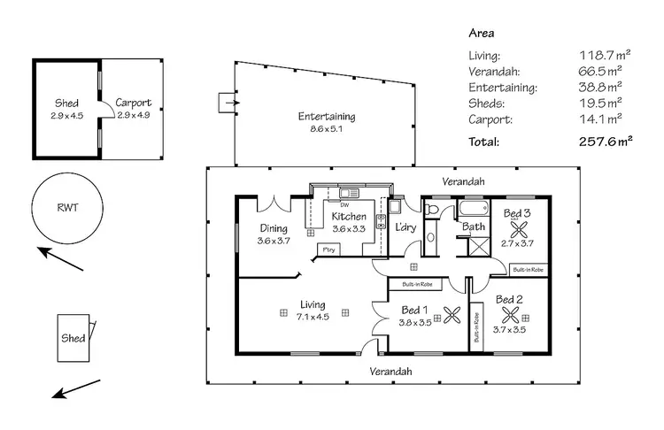 Floorplan of Homely house listing, 10 Gabb Ct, Nairne SA