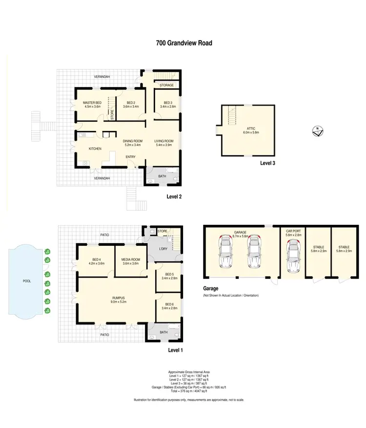 Floorplan of Homely house listing, 700 Grandview Rd, Pullenvale QLD