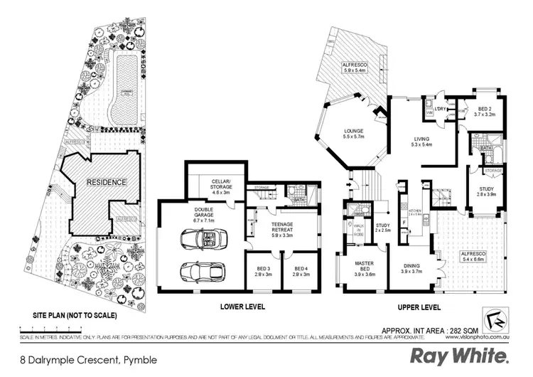 Floorplan of Homely house listing, 8 Dalrymple Cres, Pymble NSW
