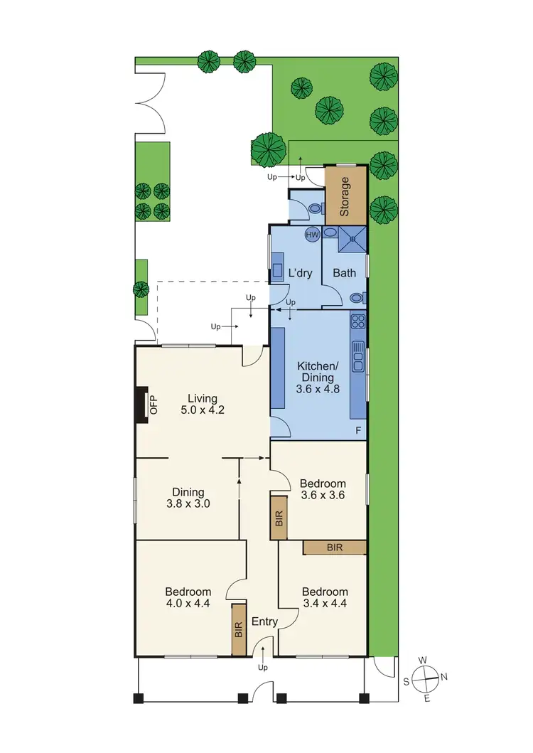 Floorplan of Homely house listing, 86 Neptune St, Richmond VIC