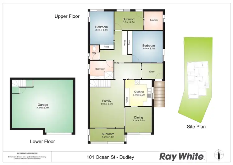 Floorplan of Homely house listing, 101 Ocean St, Dudley NSW