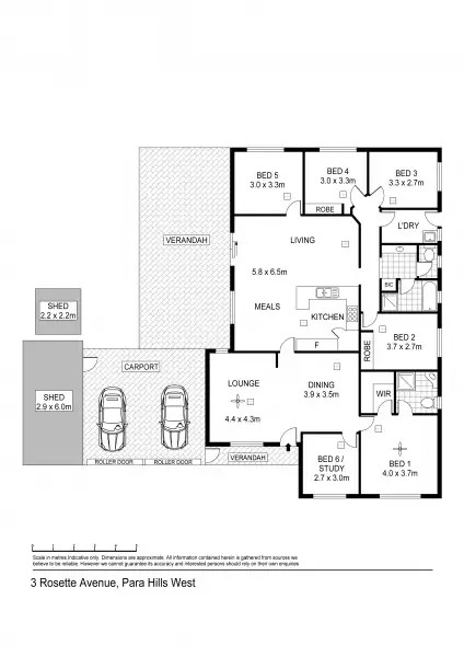 Floorplan of Homely house listing, 3 Rosette Ave, Para Hills West SA