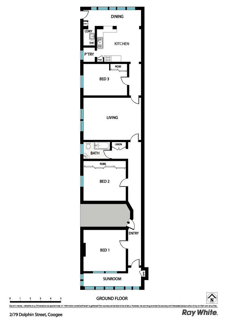 Floorplan of Homely apartment listing, 2/79 Dolphin St, Coogee NSW