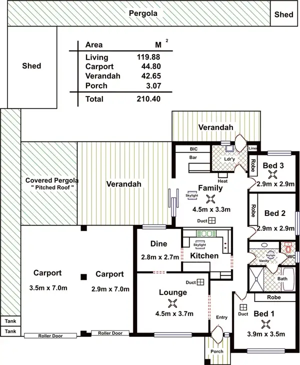 Floorplan of Homely house listing, 56 Kanimbla Cres, Craigmore SA