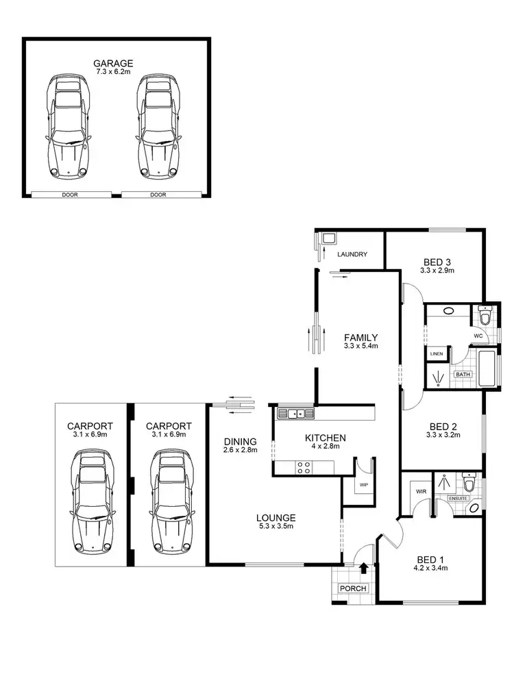 Floorplan of Homely house listing, 30 Elberry Cl, Moana SA