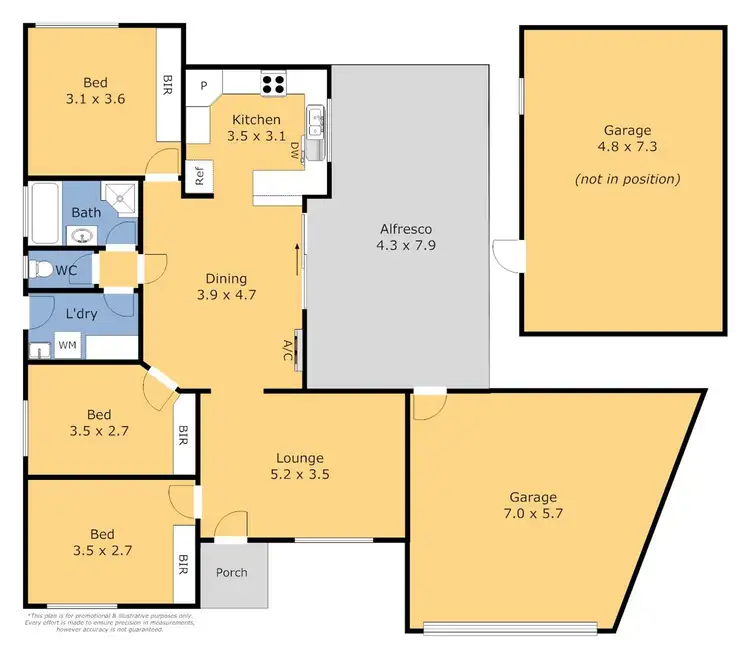 Floorplan of Homely house listing, 16 Freesia Ct, Whittington VIC
