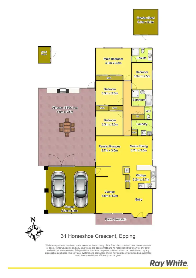 Floorplan of Homely house listing, 31 Horseshoe Cres, Epping VIC