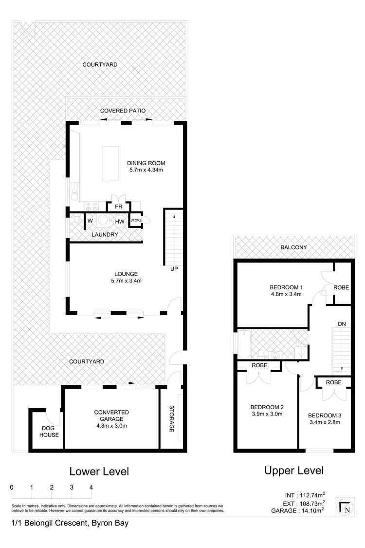 Floorplan of Homely townhouse listing, 1/1 Belongil Cres, Byron Bay NSW