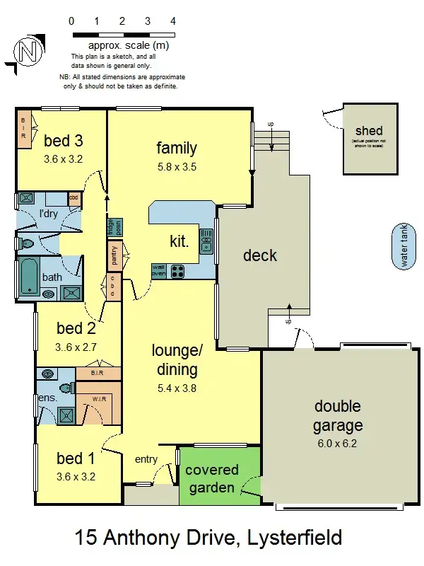 Floorplan of Homely house listing, 15 Anthony Dr, Lysterfield VIC
