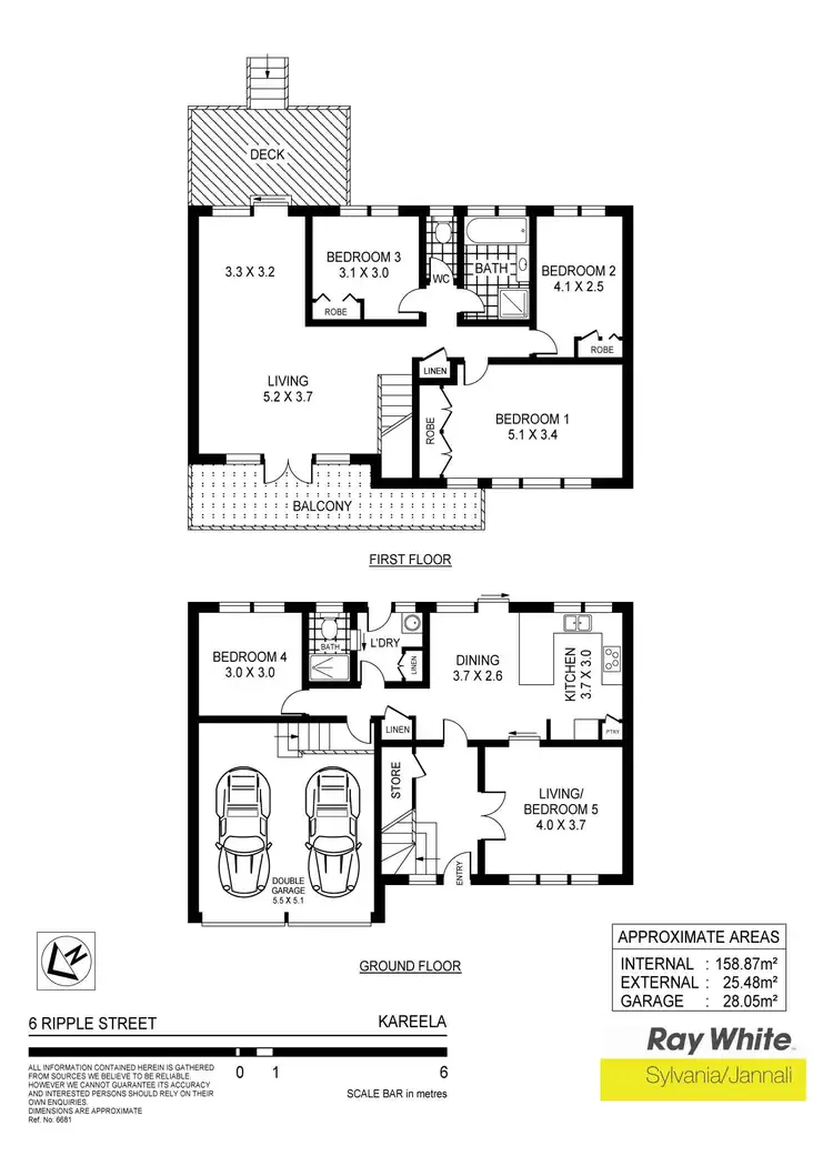 Floorplan of Homely house listing, 6 Ripple St, Kareela NSW