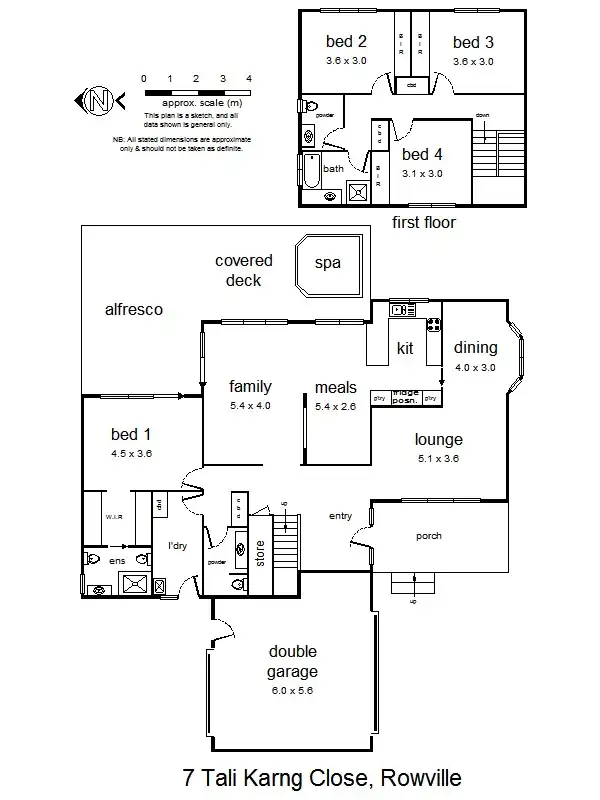 Floorplan of Homely house listing, 7 Tali karng Cl, Rowville VIC