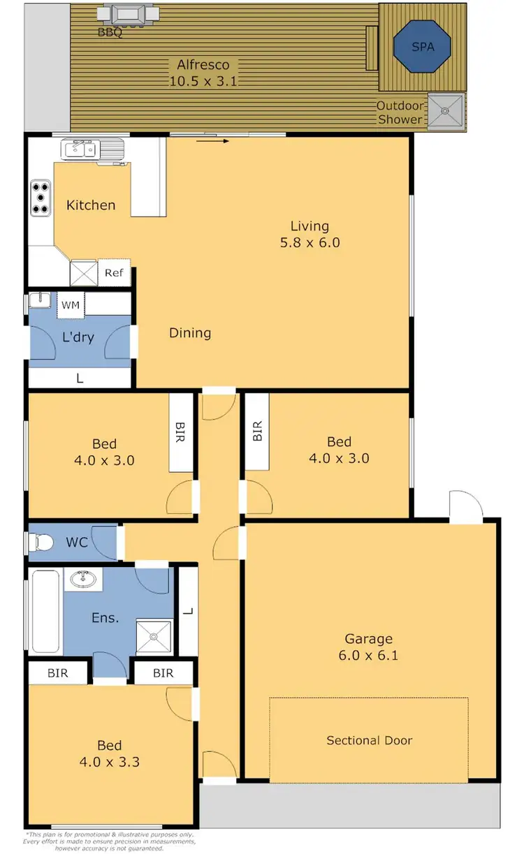 Floorplan of Homely house listing, 3 Maria Ct, Lara VIC