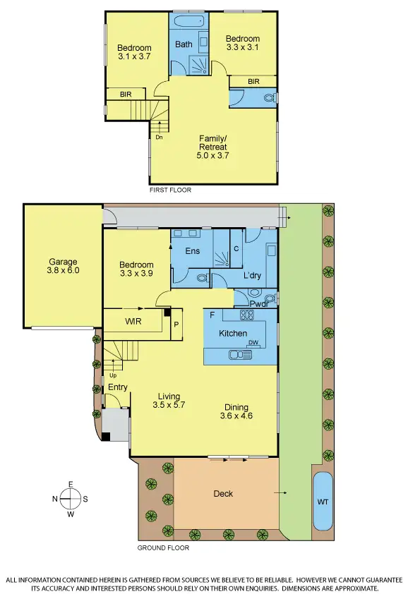 Floorplan of Homely townhouse listing, 2/18 Ascot St, Doncaster East VIC