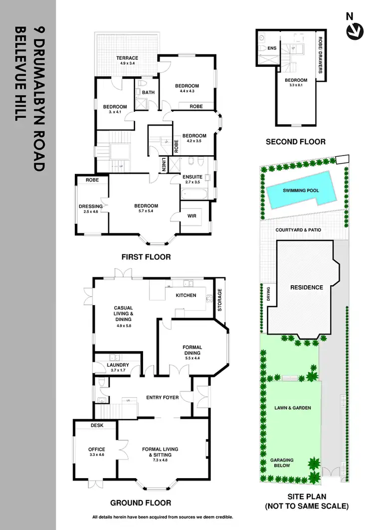 Floorplan of Homely house listing, 9 Drumalbyn Rd, Bellevue Hill NSW