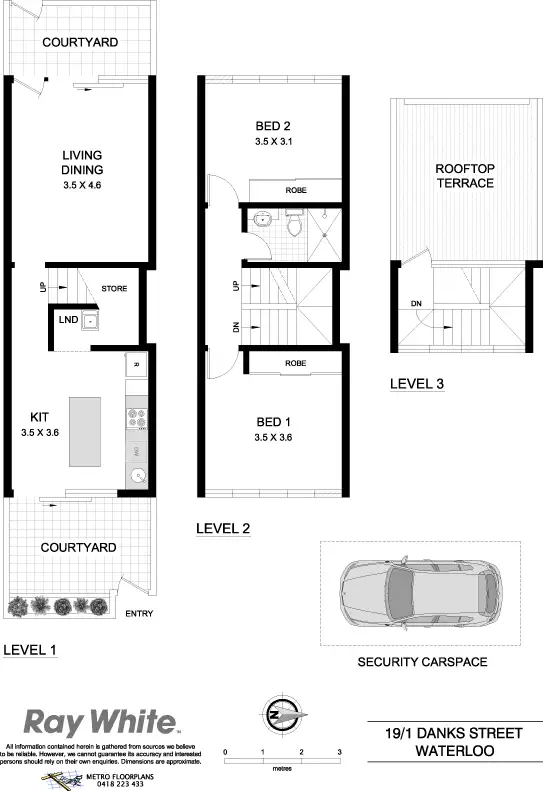Floorplan of Homely apartment listing, 19/1 Danks St, Waterloo NSW