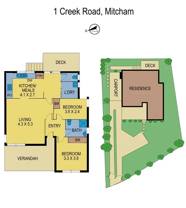 Floorplan of Homely house listing, 1 Creek Rd, Mitcham VIC