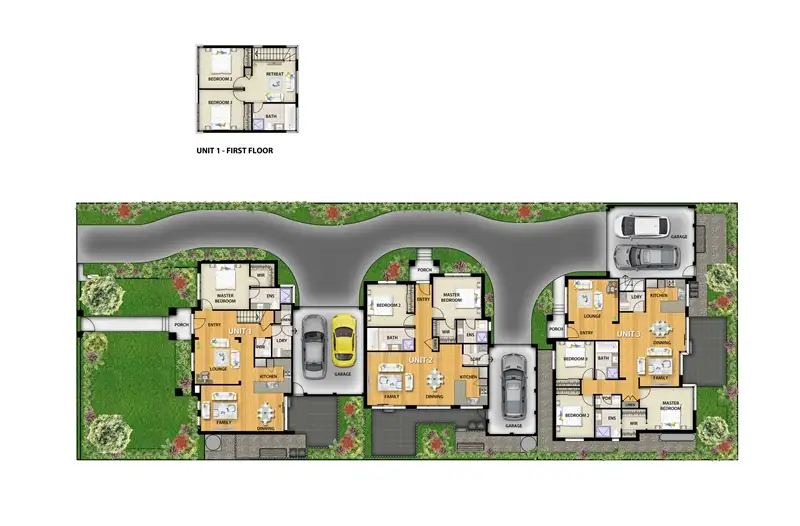 Floorplan of Homely townhouse listing, 2/17 Ferguson St, Mitcham VIC
