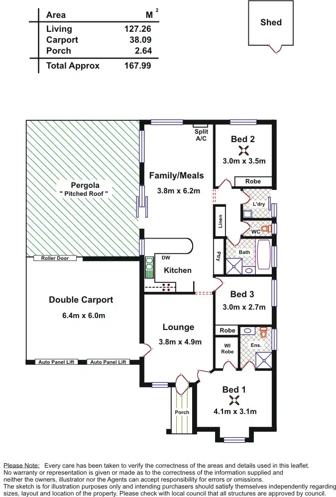 Floorplan of Homely house listing, 12 Bayside Ave, Aldinga Beach SA