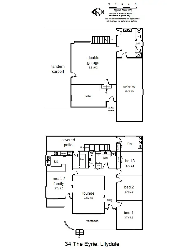 Floorplan of Homely house listing, 34 The Eyrie, Lilydale VIC