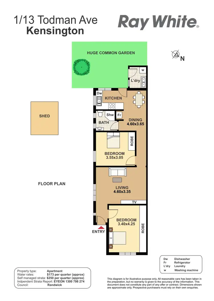 Floorplan of Homely apartment listing, 1/13 Todman Ave, Kensington NSW