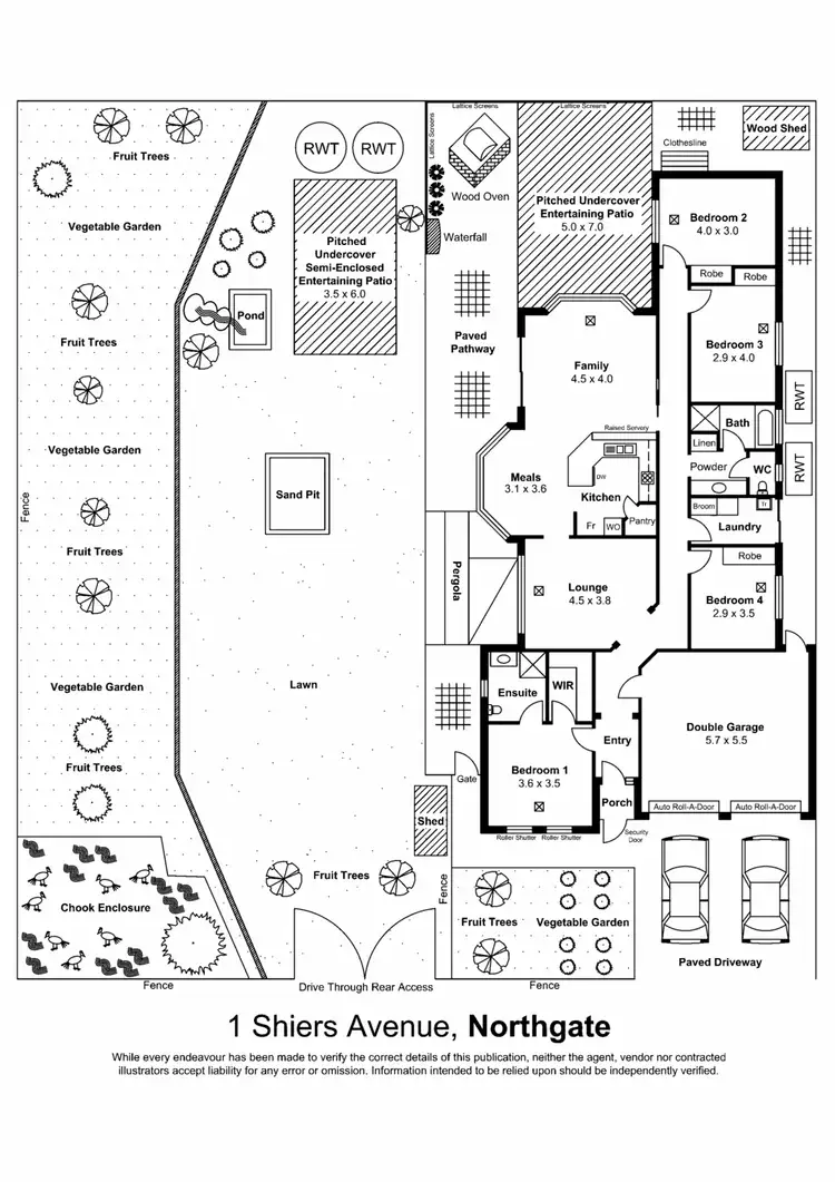 Floorplan of Homely house listing, 1 Shiers Ave, Northgate SA